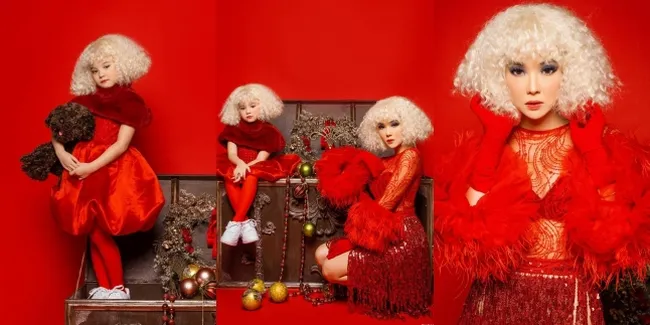 Pemotretan Natal Gisella Anastasia & Gempi, Ibu dan Anak Kompakan Menjelma Jadi Boneka Rusia - Bikin Gemas Pamer Gigi Ompong