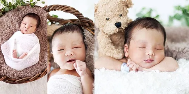 Pemotretan New Born Baby Abimanyu Anak Vicky Shu, Ganteng Banget
