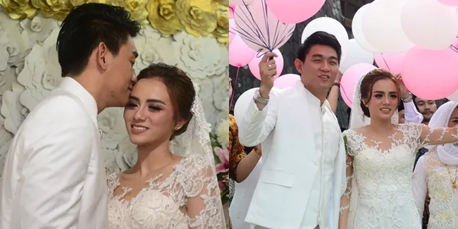 Pernikahan Ifan Seventeen & Dylan, Manis Dihiasi Balon - Ciuman