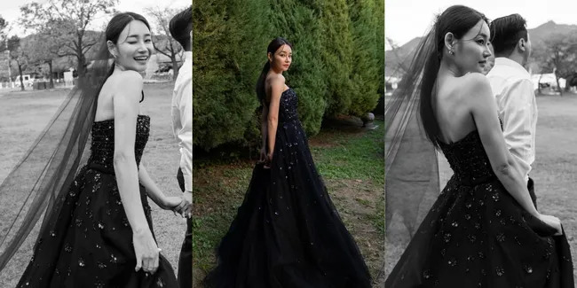 Pernikahannya Tinggal Menghitung Hari, 8 Potret Prewedding Yuna Eks AOA dan Komposer Kang Jeong Hoon - Cantik Pakai Gaun Hitam