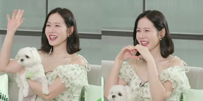 Pesona Ibu Hamil, Foto Son Ye Jin yang terlihat Chubby dan Cantik Banget Saat di Acara Online 