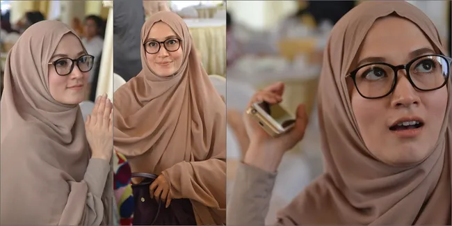 Pesonanya Bak Malaikat, Lyra Virna Makin Beraura Berhijab Besar