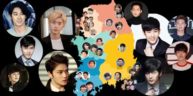 Peta Deretan Bintang Ganteng Korea, Bikin Hati Makin Kesasar Jauh