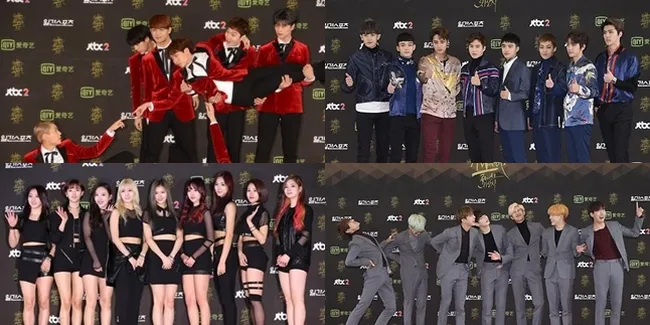 Pose Kocak Vs Keren Red Carpet Golden Disk Awards, Siapa Terkece?