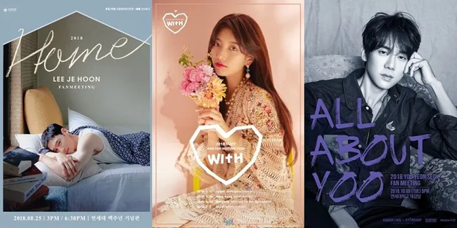 Poster Fanmeeting Para Bintang Korea Ini Estetik & Enak Dipandang