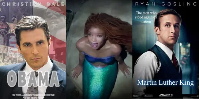 Poster Film Editan Buat Sindir Hollywood yang Kini Sering Casting Aktris Beda Ras Buat Karakter Ikonik, Masih Jadi Perdebatan