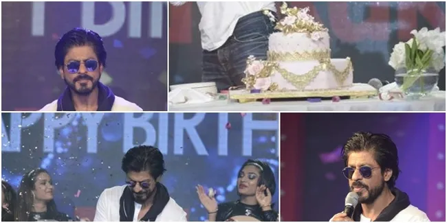 Potong Kue Ultah, Shahrukh Khan Ditemani Gadis Berbaju Mini