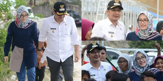 Potret Adelia Temani Pasha Ungu Lakukan Kunjungan Kerja