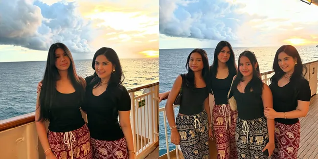 Potret Aira Yudhoyono dan Annisa Pohan di Kapal Pesiar, Anak Lebih Tinggi Kayak Model - Ibu Awet Muda Cocok Masuk Geng Anaknya