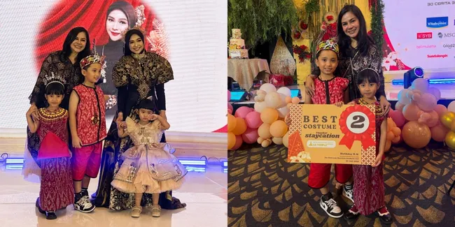 Potret Anak-anak Rachel Vennya Hadiri Pesta Ultah Ria Ricis dan Moana, Raih Best Costume