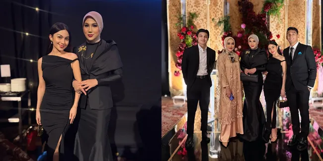 7 Potret Ariel Tatum dan Marini Zumarnis Sang Calon Mertua yang Sudah Dekat, Kompak Kondangan Bareng