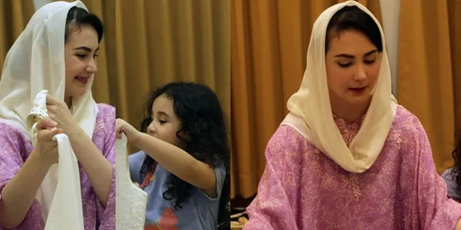 Potret Arumi Bachsin Packing Buat Mudik Lebaran Dibantu Sang Anak