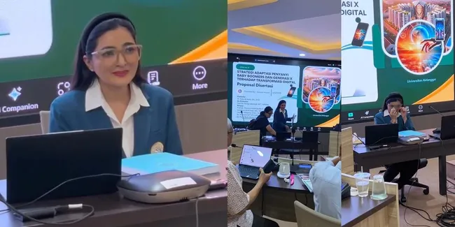Potret Ashanty Ujian Proposal Disertasi S-3 di Unair, Dinyatakan Lulus dengan Nilai A - Nangis Haru
