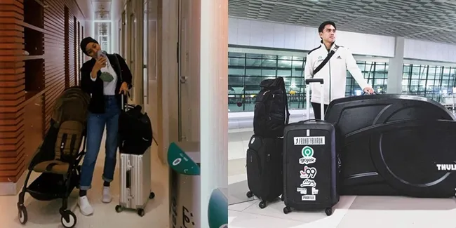 Potret Ayudia Bing Slamet dan Ditto Berangkat ke AS Membawa 11 Koper, Nikmati Terbang dengan Business Class