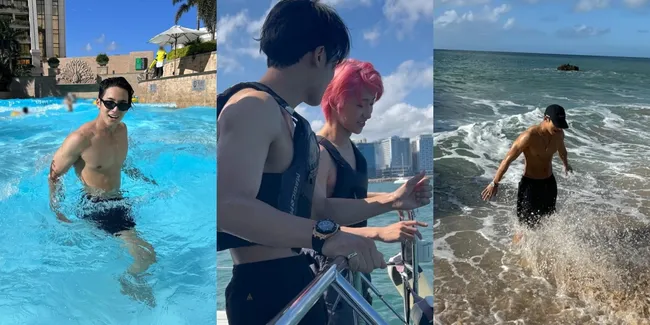 Potret Body Goals Mingyu SEVENTEEN di Musim Panas dari Tahun ke Tahun