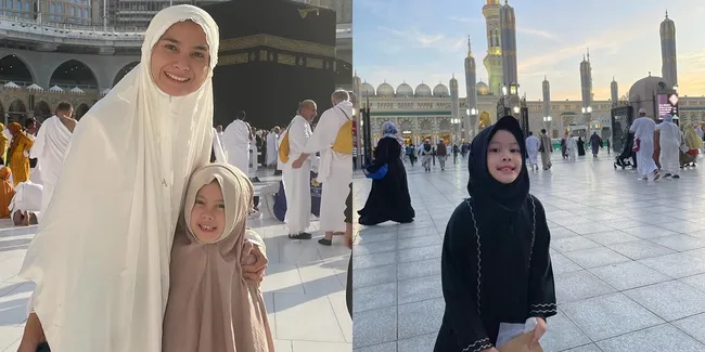 Potret Bridgia Anak Acha Septriasa Cantik Berhijab Saat Umrah, Dapat Teman Baru di Tanah Suci