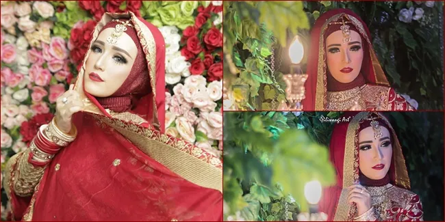 Potret Cantik Adelia Pasha Jadi Wanita India, Merah Merona!