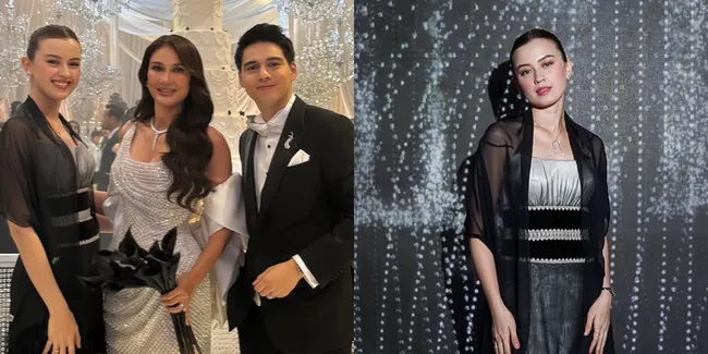 Potret Cantik Kimberly Ryder Pakai Gaun Vintage Mamanya di Resepsi Luna Maya