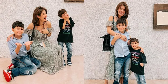 Potret Carissa Putri yang Baru Ulang Tahun ke 38, Bahagia Banget Bareng Dua Anak Gantengnya yang Lucu dan Kocak - Ekspresif Banget