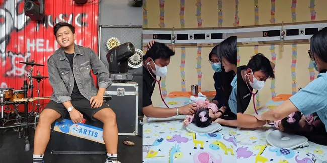 Potret Denny Caknan Temani Dek Cunda Imunisasi, Kelakuannya Bikin Bella Bonita Emosi