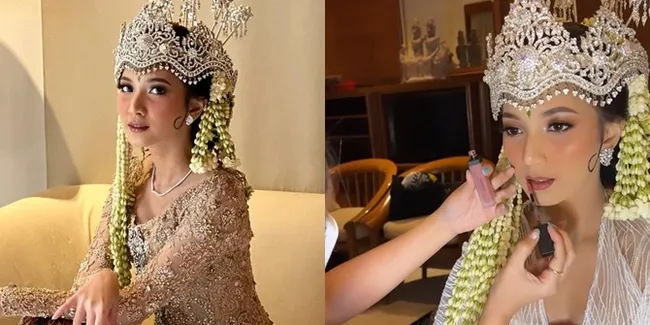 Potret Detail Kebaya dan Makeup Akad Nikah Sheila Dara Aisha, Pengantin Kocak yang Mendadak Anggun Saat Dirias
