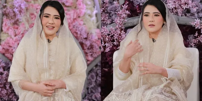 Potret Detail Makeup Via Vallen Saat Pengajian, Tampil Cantik dengan Dandanan Natural - Kalem Tapi Tetap Manglingi