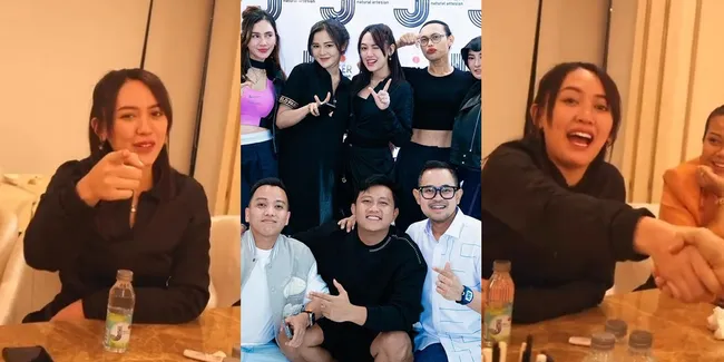 Potret Detik-Detik Happy Asmara & Denny Caknan Bertemu Kembali, Jabat Tangan Bella Bonita - Janji Bikin 'Satru 3'