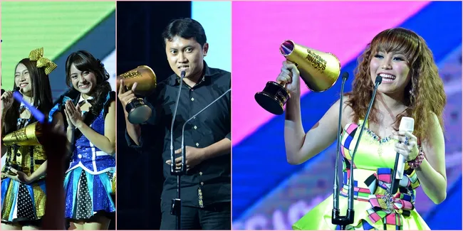 Potret Ekspresi Bahagia Para Pemenang Global Seru Awards 2014