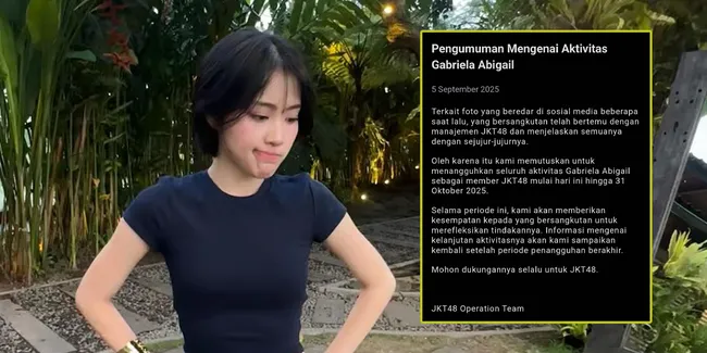 Potret Ella JKT48 yang Ditangguhkan Aktivitasnya Setelah Melanggar Golden Rules