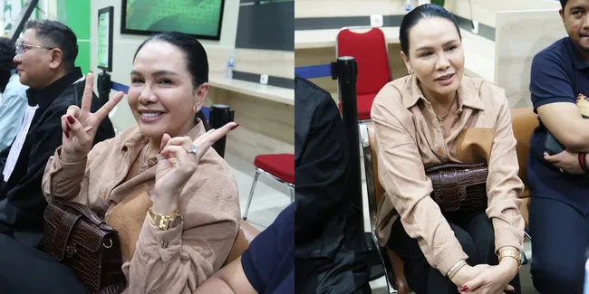 Potret Fitri Salhuteru Datang sebagai Saksi di Sidang Vadel Melawan Nikita Mirzani, Santai Beri Senyuman