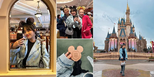 Potret Fuji Liburan ke Disneyland di Jepang, Ungkap Impian Masa Kecil Akhirnya Terpenuhi