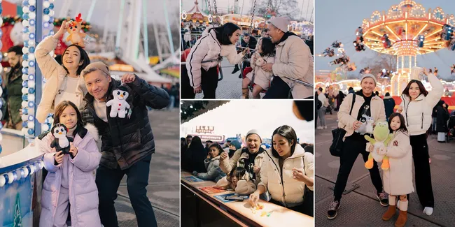 Potret Gempi yang Happy Banget Bareng Gisel dan Gading Marten Saat Kunjungi Winter Wonderland di London