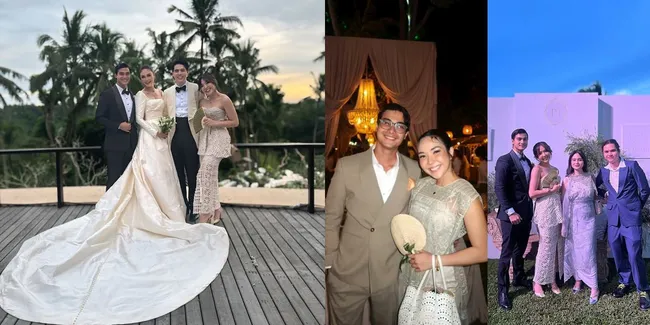 Potret Gisel Akhirnya Go Public Pajang Foto Bareng Cinta Brian di Nikahan Luna Maya, Romantis Abis