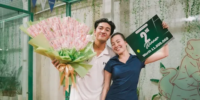 7 Potret Haviza Devi Anjani Ikut Turnamen Padel Pertama Kali Bareng Harris Vriza, Langsung Menang