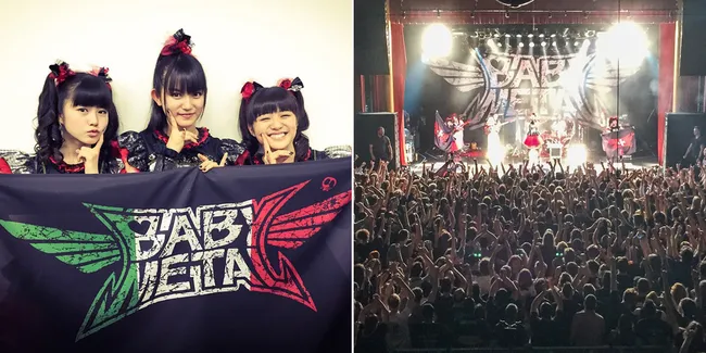 Potret Jalan-Jalan Seru BABYMETAL Bareng Sederet Musisi 'Seram'