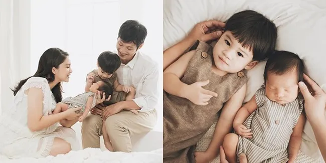 Potret Keluarga Putri Titian & Junior Liem Bersama 'Anggota Baru'