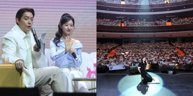 Potret Kim Ji Won 1st Fan Meeting Tour <Be My One> in Jakarta, Cantiknya Nembus Layar - Suara yang Lembut dan Sopan Masuk Telinga