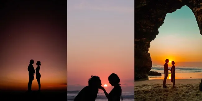 Potret Manis Adipati Dolken - Vanesha Nikmati Senja di Sumba