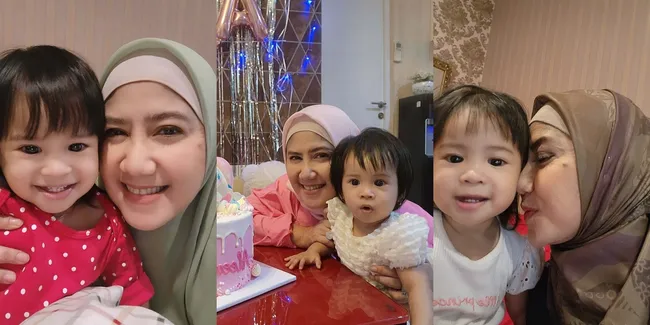 Potret Manis Ine Sinthya dan Cucu Pertama Alena - Pakai Baju Couple
