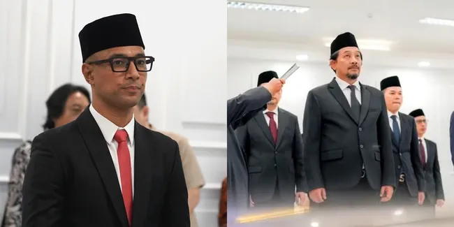 Potret Marcel Siahaan dan Makki Ungu Pelantikan Jadi Komisioner LMKN 2025-2028, Didoakan Amanah
