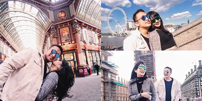Potret Mesra Gilang Dirga & Adiezty Fersa di London, Bikin Baper!