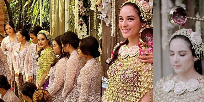 Potret Momen Seru Siraman Chelsea Islan dan Rob Clinton, Ada Tangis Haru - Manglingi Banget