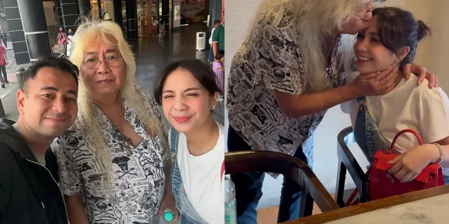 Potret Nagita Slavina Bertemu dengan Gideon Tengker, Dapat Peluk dan Ciuman di Kening