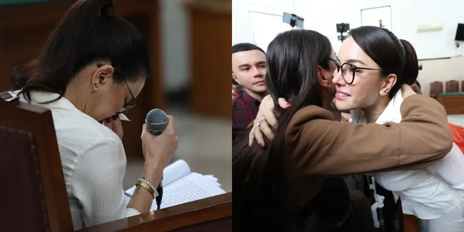 Potret Nikita Mirzani Tumpahkan Rindu untuk Ketiga Anak, Tangis Pecah di Sidang