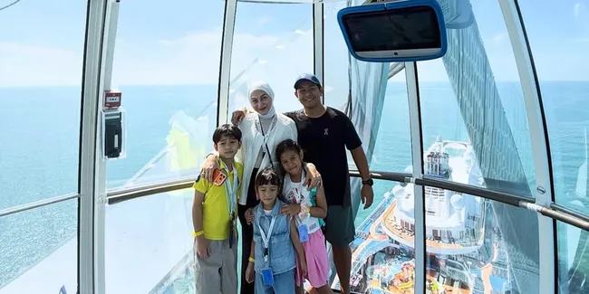 7 Potret Nina Zatulini dan Keluarga Liburan Naik Kapal Pesiar, Nikmati Waktu Bersama