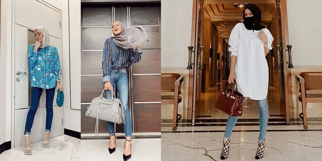 Potret Olla Ramlan Pakai Jeans Pencil Cut, Kaki Super Kecil Kayak Barbie