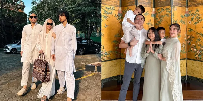 Potret OOTD Selebritis di Idul Adha, Zaskia Adya Mecca Kembaran dengan 6 Anak - Fateh Halilintar Pakai Kaos Timnas