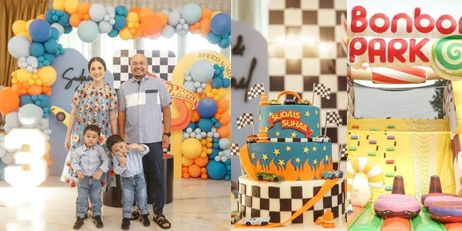 Potret Perayaan Ultah ke-3 Anak Kembar Afie Kalla Mantan Laudya Cynthia Bella, Mewah Meriah