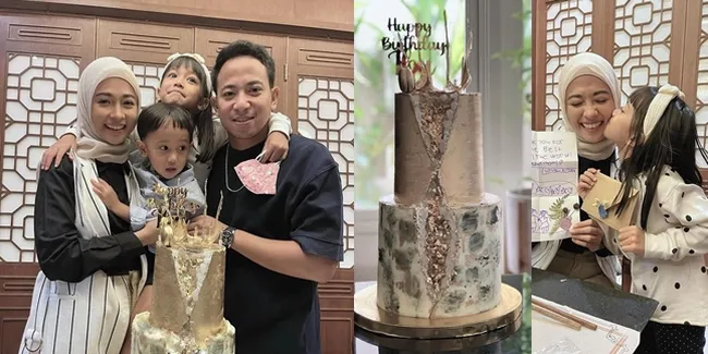 Potret Perayaan Ultah ke-31 Poppy Bunga, Dapat Surat Spesial dari Anak - Sederhana Penuh Haru