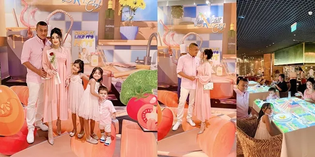 Potret Perayaan Valentine Nourah Syahfirah, Tengku Rafli Rela Pakai Baju Pink - Dinner di Hotel Mewah